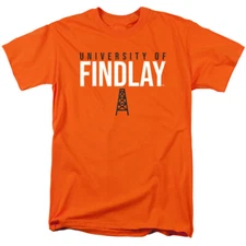 University of Findlay Adult T-Shirt Stacked, Orange, S-4XL