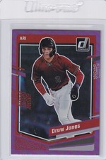 2023 DONRUSS PURPLE HOLO RC DRUW JONES ARIZONA DIAMONDBACKS PARALLELS GE-1264