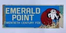 Emerald Point 1983 TV Crew 20th Century Fox Parking Pass Vehicle Placard RARE