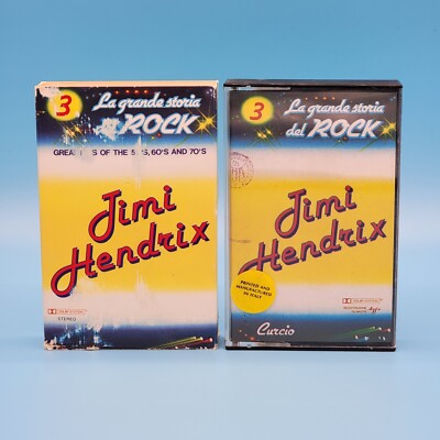 Jimi Hendrix La Grande Storia del Rock Great Hit Cassette Tape Italy Slip Sleeve