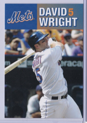 2007 NEW YORK METS TEAM ISSUE POSTCARD DAVID WRIGHT