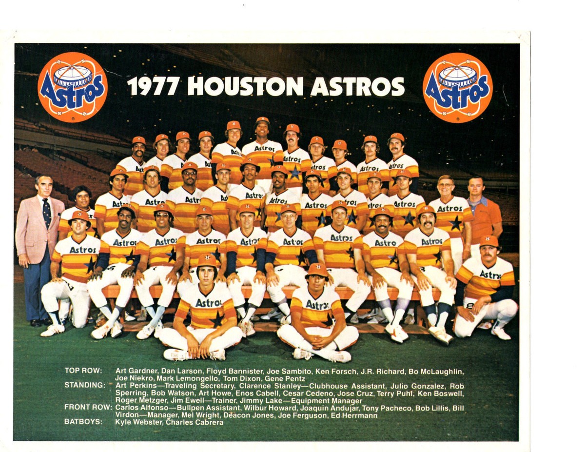 Houston　ASTROS 1977 HOUSTON ASTROS 8X10 TEAM PHOTO J.R. RICHARD NIEKRO BASEBALL