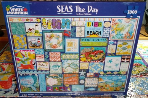 White Mountain Puzzles Harbor Evening - 1000 Piece Jigsaw Puzzle