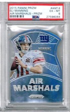2015 Panini Prizm Eli Manning Air Marshals - Prizm PSA 6