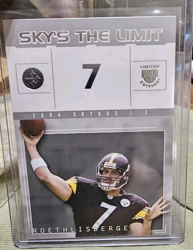 BEN ROETHLISBERGER 2004 SKYBOX LIMITED EDITION SKY'S THE LIMIT ROOKIE #7 (F) - Bild 4 von 4