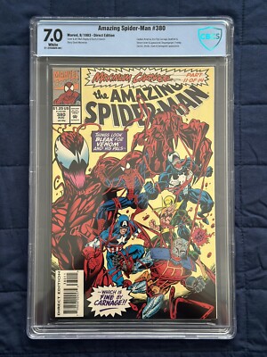 AMAZING SPIDER-MAN 380 CBCS 7.0 ~ Maximum Carnage Part 11, Mark Bagley 1993