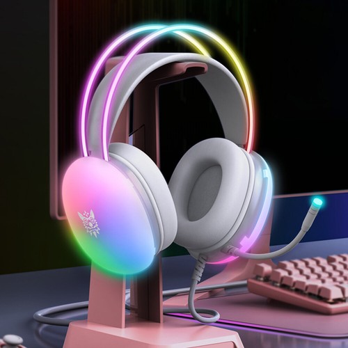 Gaming Headset Over Ear Headphones with Mic Gaming Headphones for PS4 (White) - Afbeelding 5 van 11