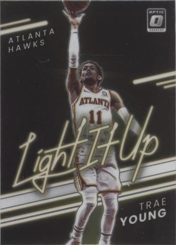 Trae Young Red Pulsar Prizm Donruss Optic 2021-22 Card #51 Atlanta