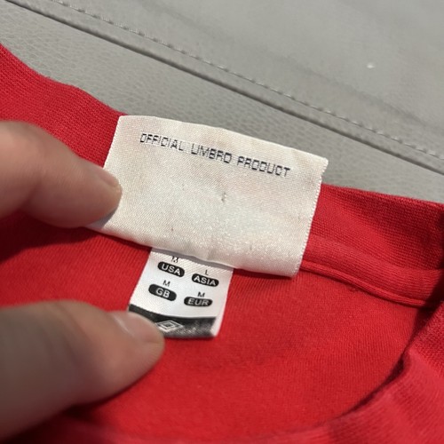 VTG Retro Umbro England Football Team Soccer 1966 World Cup L/S Red Shirt-M-8117 - 第 9/10 張圖片