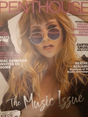 Penthouse,Heather Benjamin, Goddess of Erotic,Music issue/October 2018