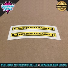 Tioga COMPETITION II Tire Decal Stickers Reproduction BMX Skinwall Comp 2 Tires