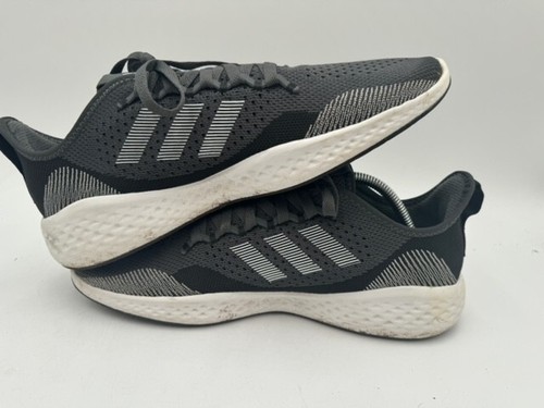 ADIDAS MEN'S FLUIDFLOW 2.0 RUNNING SHOES GREY BLACK WHITE SIZE 11.5 - Picture 2 of 7