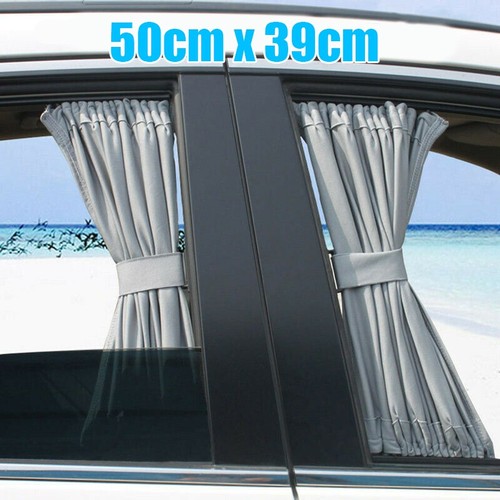 Car Casement Curtain Set for Privacy Protection 2Pcs UV Protection 50*39cm - Picture 11 of 15
