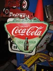 VINTAGE COCA-COLA PORCELAIN SIGN POP COKE BEVERAGE DRINK FOOD SODA GENERAL STORE