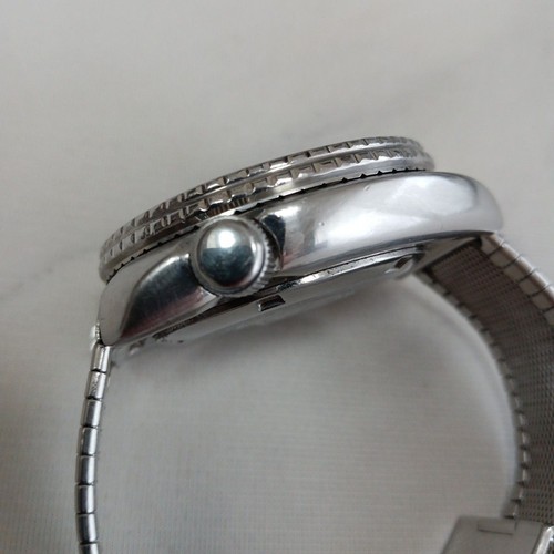 Seiko 3rd Diver 6309-7040 Vintage Révision Jour Date Blk SLV Automatique Montre - Photo 2 sur 5