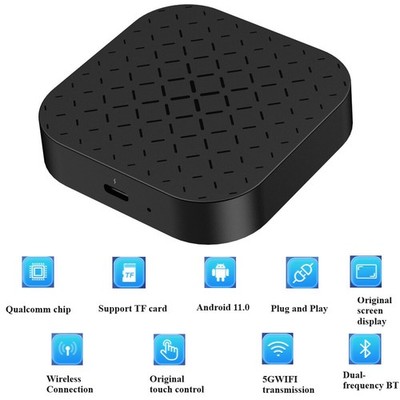 Wireless Carplay Android Auto AI Box Android 11 - WiFi GPS Navi Video