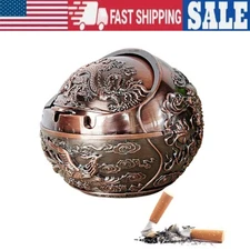 Ball Ashtray Metal Portable Cigarettes Ashtray Classy Gift for Women Men Smoker