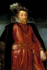 Portrait of King James I of England and VI of Scotland Art Painting Print