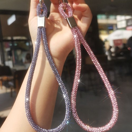 Bling Bling Rhinestone Phone Lanyard Phone Accessories - Photo 4 sur 21