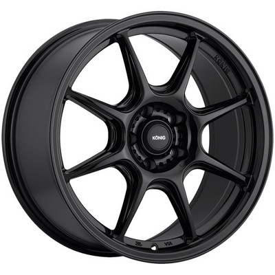 Konig Lockout 17x8 5x100 +38mm Gloss Black Wheel Rim 17'' Inch