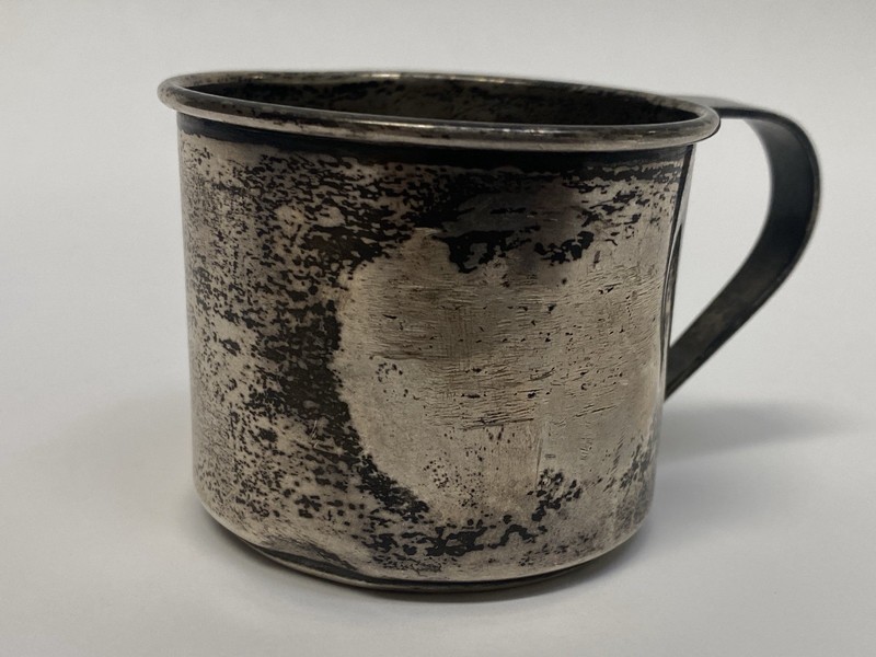 Vintage Sterling Silver Baby Cup Stamped Sterling 01 52.9 Grams