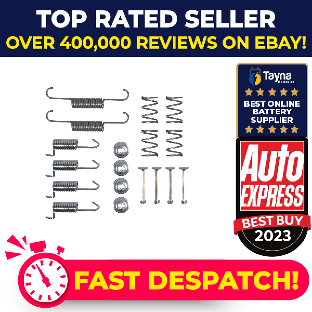 Brake Shoe Fitting Kit Rear ADBP410072 Blue Print BRKFITTINGKIT138 Quality New