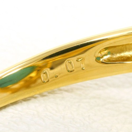 18K Yellow gold ring 15.5 size Turquoise Diamond About5.5g Free shipping Used - Picture 7 of 7