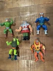 Heman Toy Lot of 5 Vintage 80’s Man Of Arms, Beastman,Ram Man, Whiplash,Mekaneck