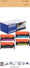 4 Pack 404S Toner Cartridge Replacement for Samsung CLT-404SCLT-K404S CLT-C404S