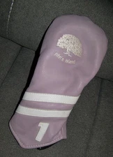 LINKS AND KINGS Leather Fairway 3 5 Wood Head Cover JOHN'S ISLAND CLUB Purple