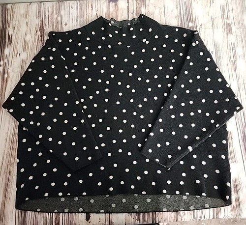 Maglione Maeve donna 1X più The Cary’s finto collo nero a pois Anthropologie - Foto 3 di 10
