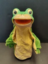 Vintage STEIFF "Froggy" -Frog Hand Puppet -60’s -no tags -Antique Rubber Velvet