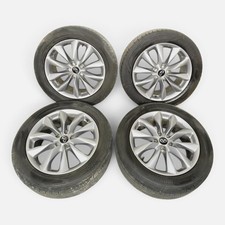 2019 INFINITI QX50 SILVER 5 V SPOKE ALLOY WHEEL RIM TIRE SET OF FOUR 19 INCH OEM