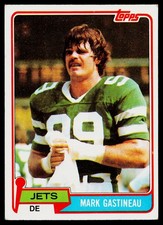 1981 Topps Mark Gastineau #342 RC New York Jets FOOTBALL