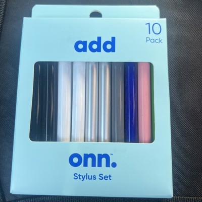 10 Pack Stylus Set by Add On. Multicolor Lightweight Anti-Scratch Brand New