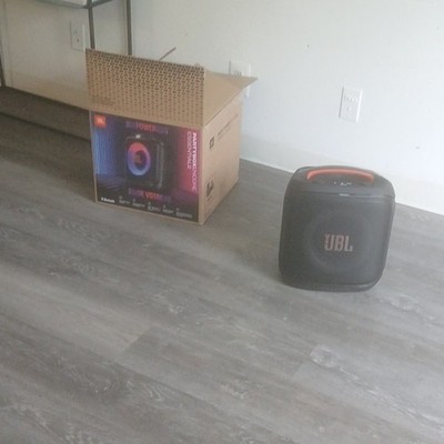 JBL PartyBox Encore Portable Bluetooth Wireless Speaker System Black Rectangular