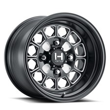 15x10 Hostile Utv H125 Pismo Full Satin Black Milled Wheel 4x156 0mm