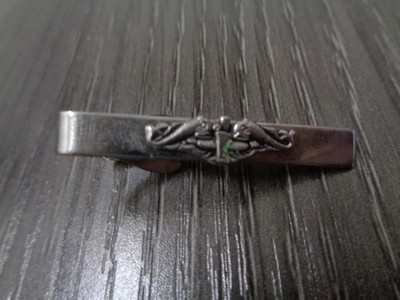 USN subsurface pin  SILVER / CHROME Tone Tie Bar Clip insignia uniform