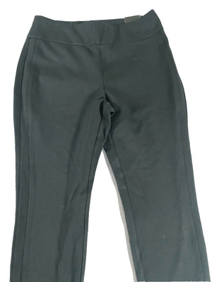 Express Pants Editor Womens Large high Rise Ankle Black Career Office NEW