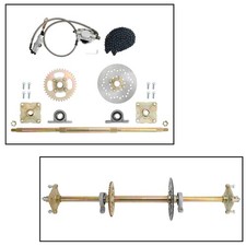 32" ATV Quad Go Kart Rear Live Axle Kit Sprocket Brake Wheel Hub Brake Assembly