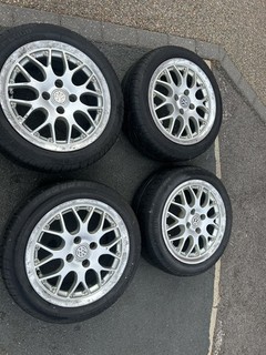 Volkswagen Polo GTi 6n2 BBS Alloy Wheels X4 195/50r15 Et35 7j 4x100pcd