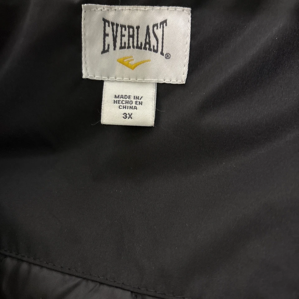 Chaqueta de invierno Everlast para mujer 3X negra gris con capucha acolchada forrada Parka Sears Foto 4 de 4