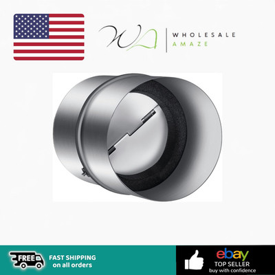 iPower 4 inch Shutter Back Draft Blocker, One-Way Airflow Ducting Insert