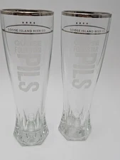 2x Goose Island Beer Co (Chicago) Four Star Pilsner Glass Tall Beer 