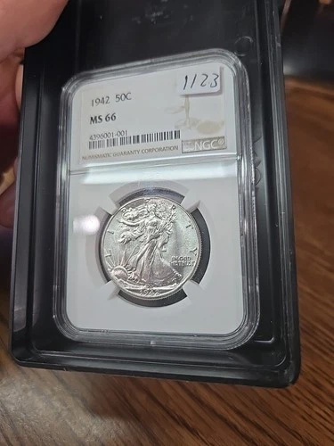 1942 Walking Liberty Half Dollar NGC MS66