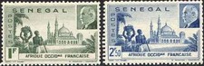Timbres Religion (Mosquées) Sénégal (Colonies Fr.) 177/178 * - 87871FX