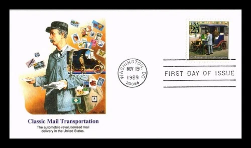 DR JIM STAMPS US COVER CLASSIC MAIL TRANSPORTATION MAIL CAR FDC FLEETWOOD