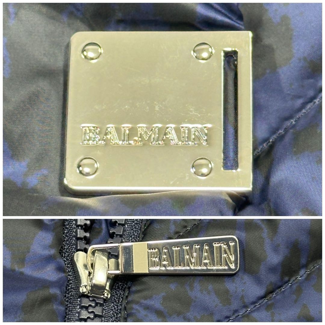 Balmain Leopard Pattern Down Coat Lightweight M, … - image 8