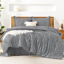 Litanika Full Size Comforter Set with Sheets - 7 Pieces Bed in a Bag - Medium Gr