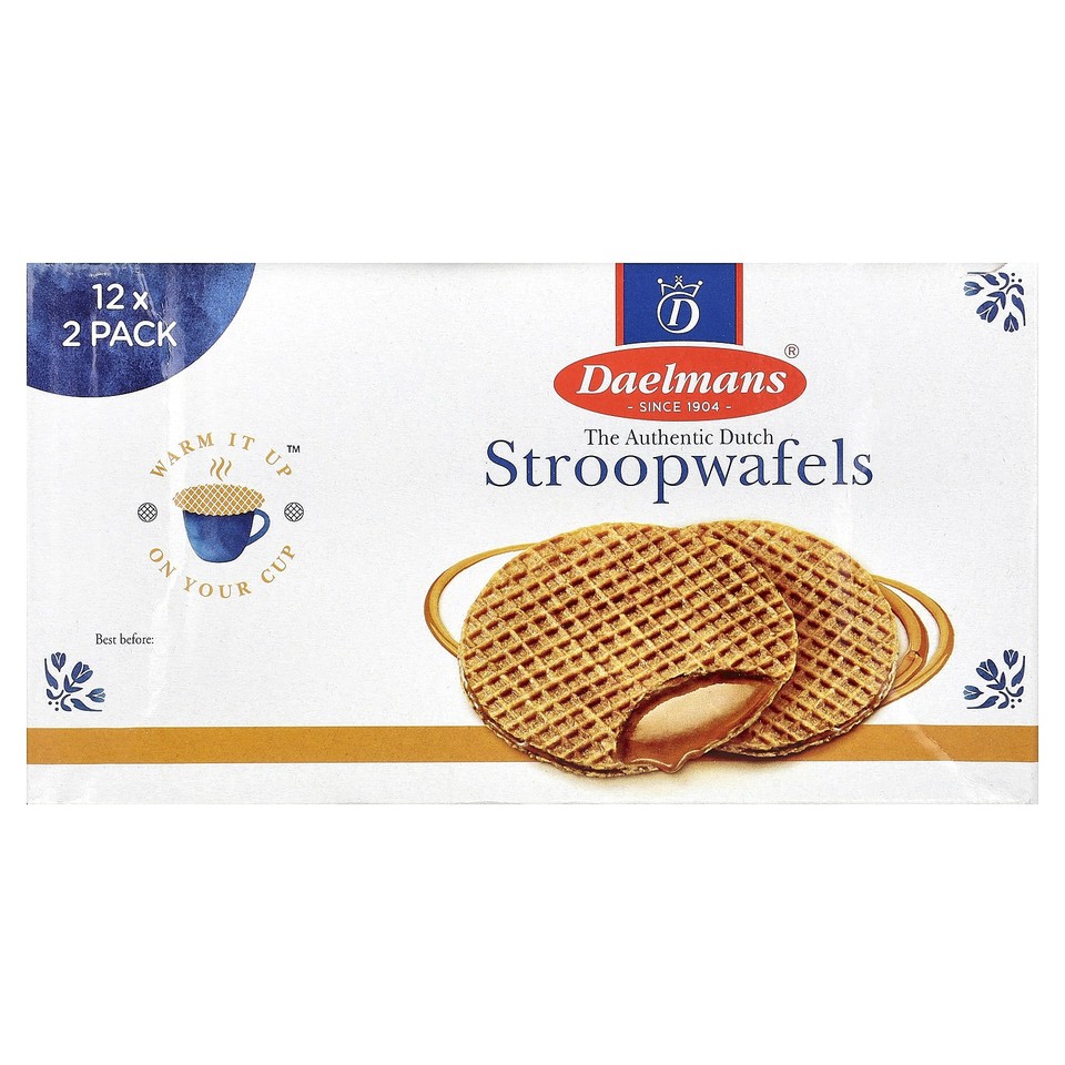Stroopwafels, Caramel, 12-2 Packs, 2.75 oz (78 g) Each